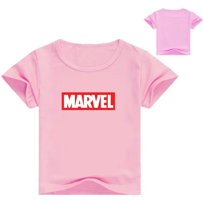 Marvel Printed Kids T-Shirt White Blue Short Sleeve — feature 11