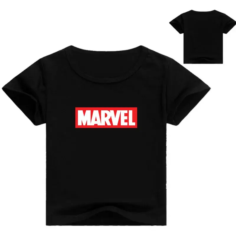 Marvel Printed Kids T-Shirt White Blue Short Sleeve - Image 6