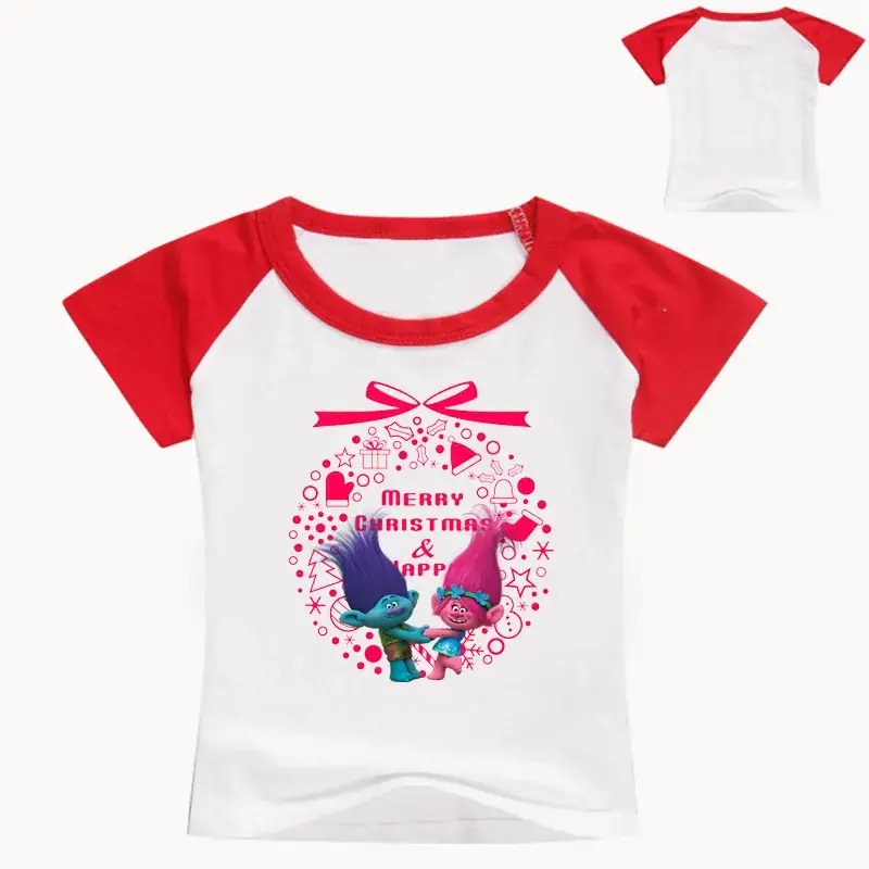 Children's Cartoon T-Shirt White Blue M444 — feature 3