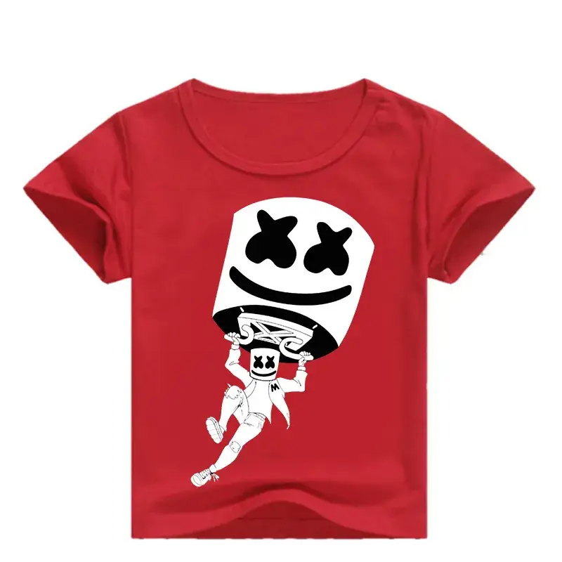 Men Women Cartoon Print T-Shirt White Black 0331 - Image 4