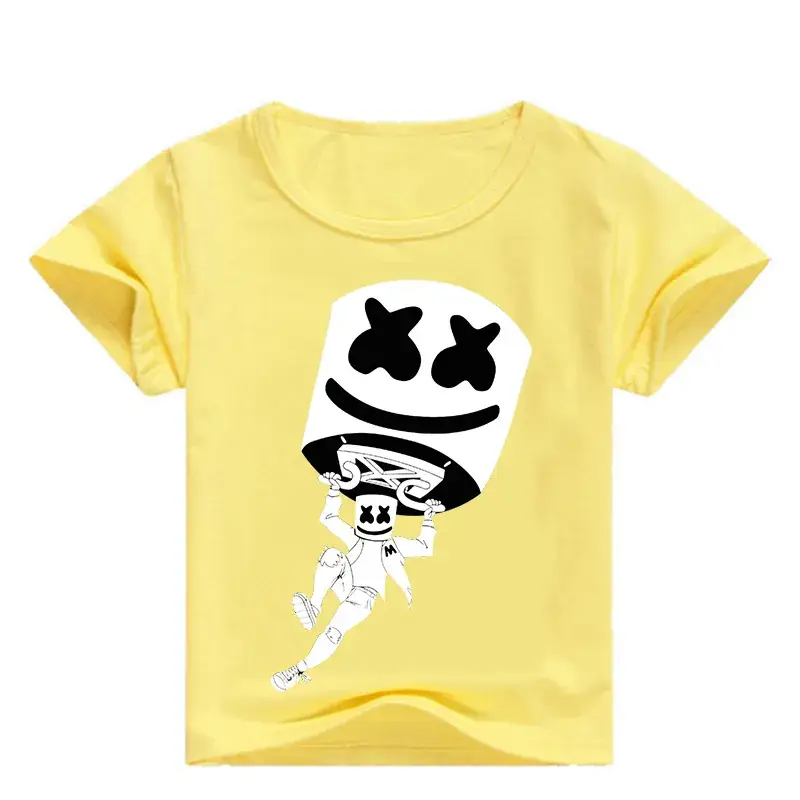 Men Women Cartoon Print T-Shirt White Black 0331 - Image 3