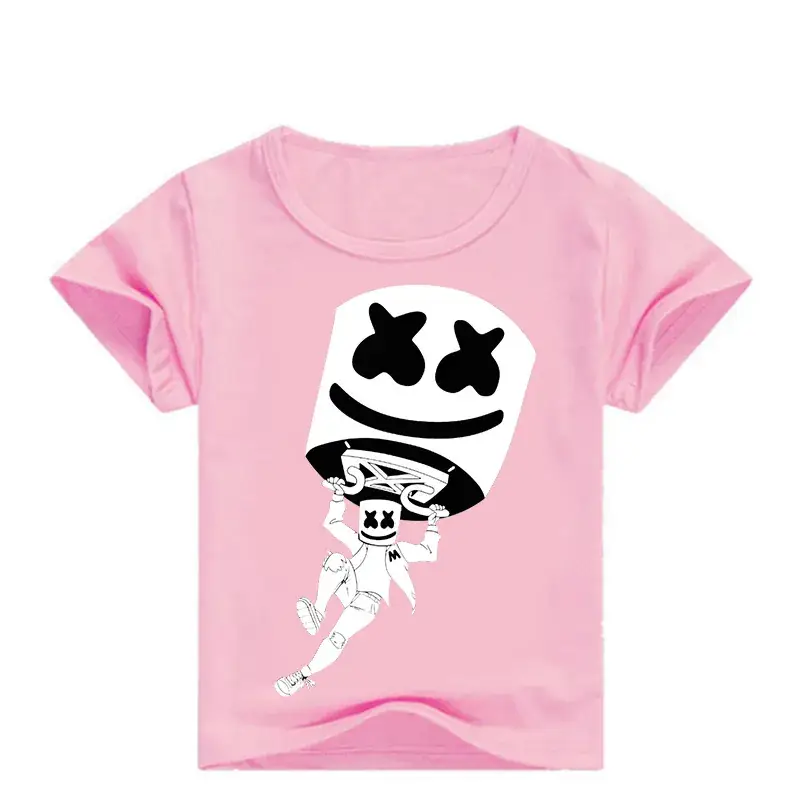 Men Women Cartoon Print T-Shirt White Black 0331 - Image 2