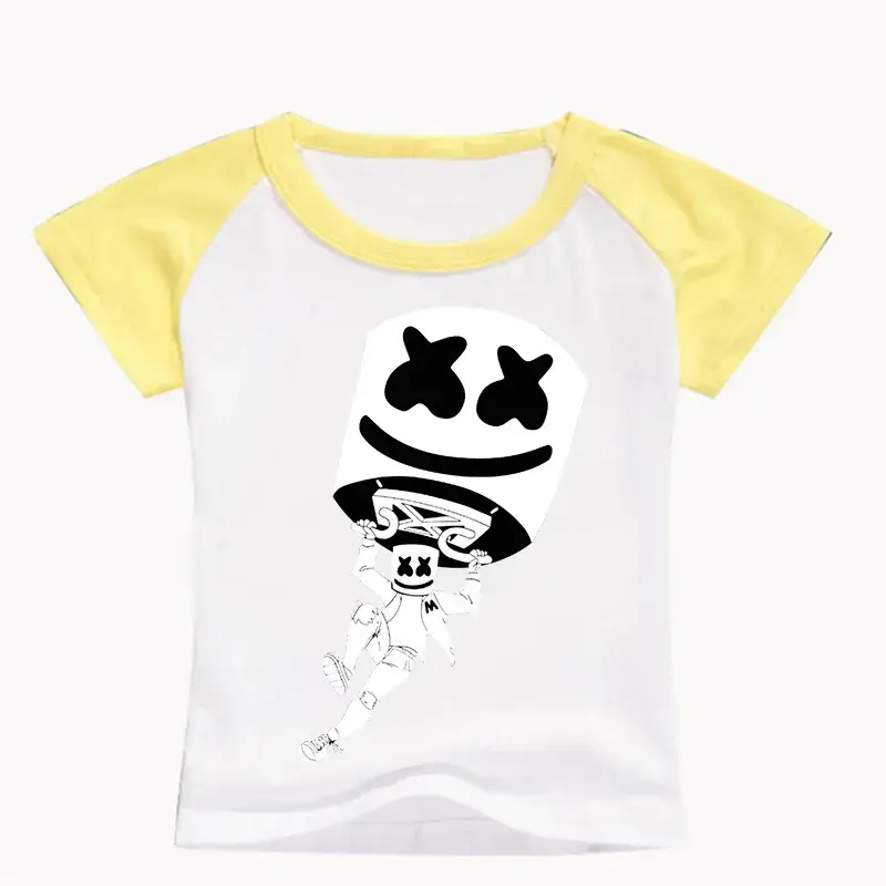Men Women Cartoon Print T-Shirt White Black 0331 - Image 10