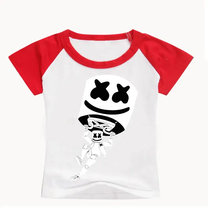 Men Women Cartoon Print T-Shirt White Black 0331 - Image 8