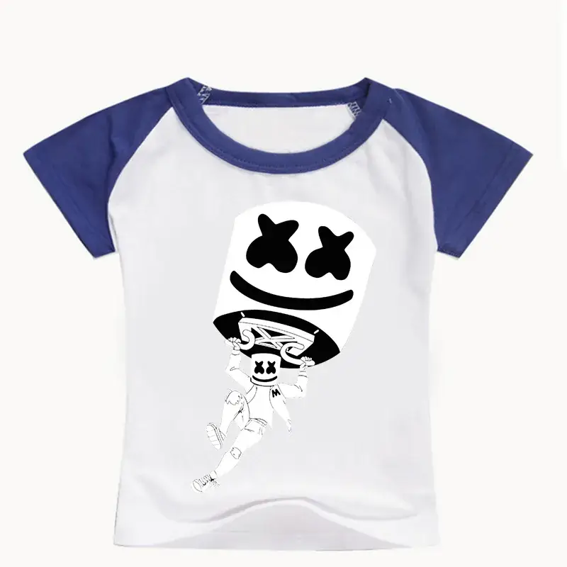 Men Women Cartoon Print T-Shirt White Black 0331 - Image 9
