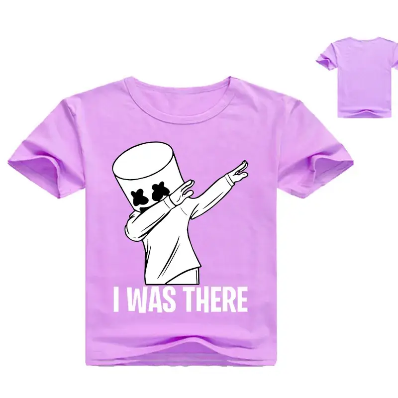 Pink T-Shirt with Cartoon Design 95% Cotton - Image 5