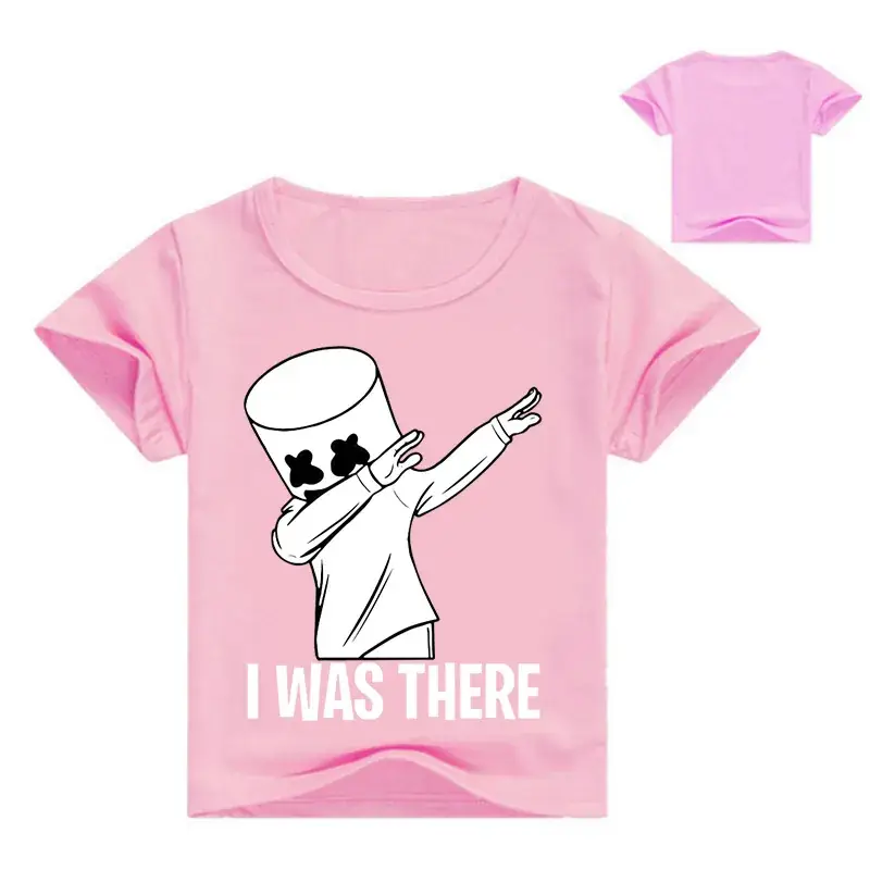 Pink T-Shirt with Cartoon Design 95% Cotton — feature 3