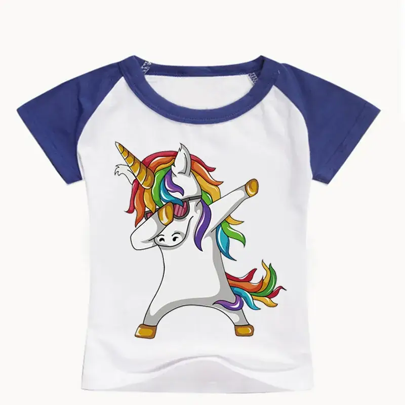 Red Unicorn Graphic T-Shirt for Kids — feature 10
