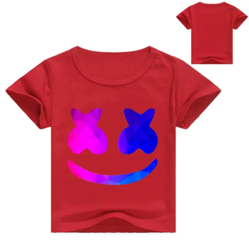Pink Printed T-Shirt for Girls with Smile Design — feature 5