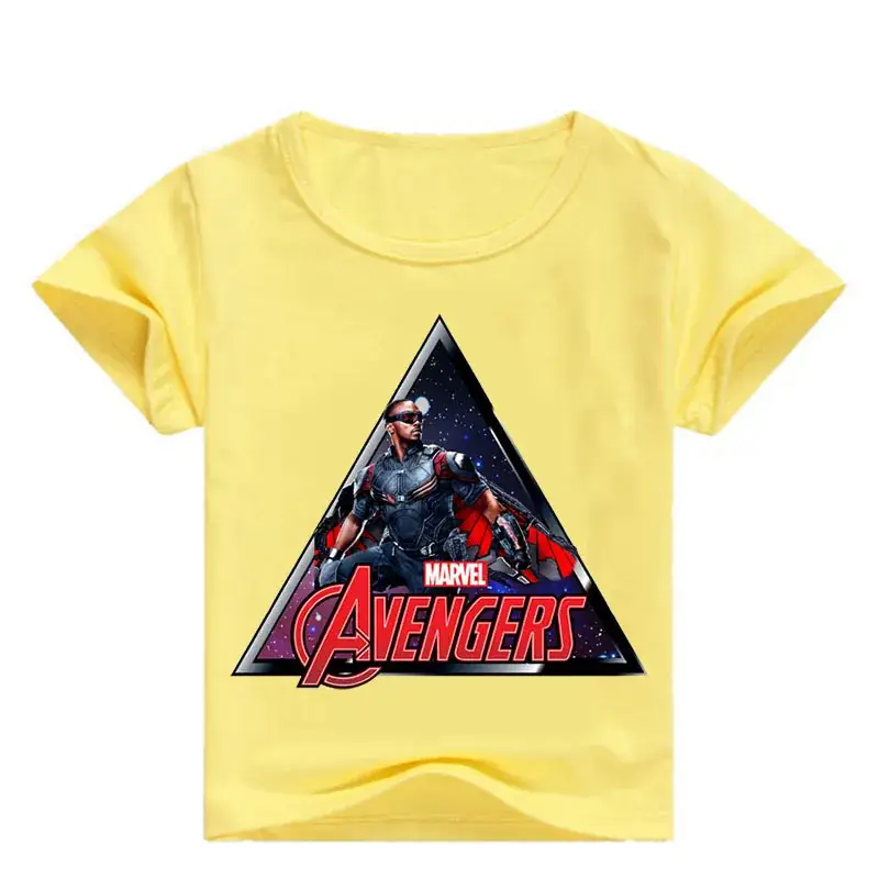 Avengers Boys T-Shirt White Blue 0361 - Image 3