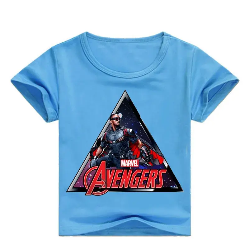 Avengers Boys T-Shirt White Blue 0361 - Image 7
