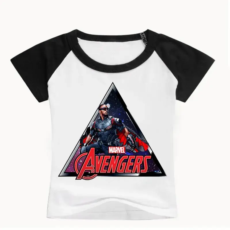 Avengers Boys T-Shirt White Blue 0361 — feature 12