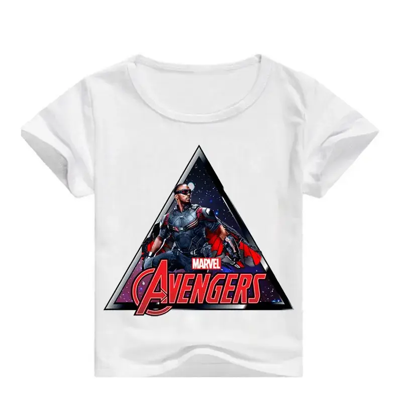 Avengers Boys T-Shirt White Blue 0361 — feature 2