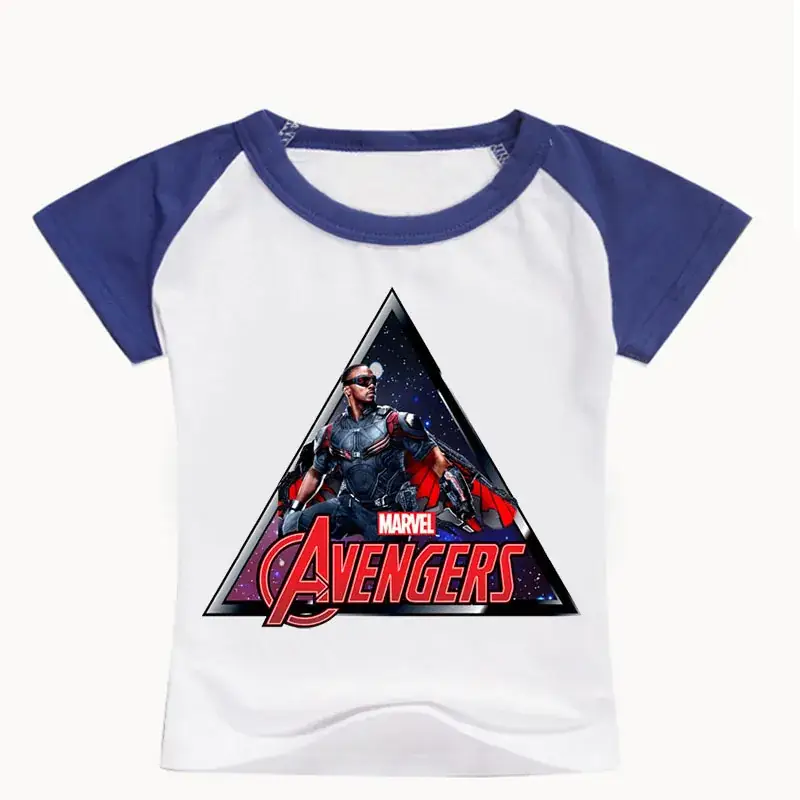 Avengers Boys T-Shirt White Blue 0361 - Image 9
