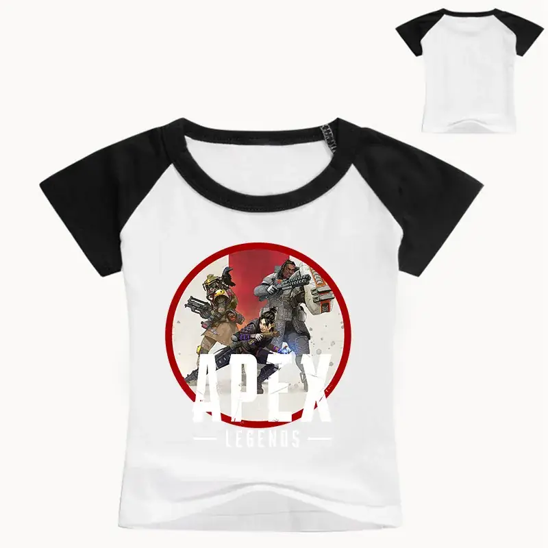 Children's Printed T-Shirt Yellow White Summer Casual — feature 8