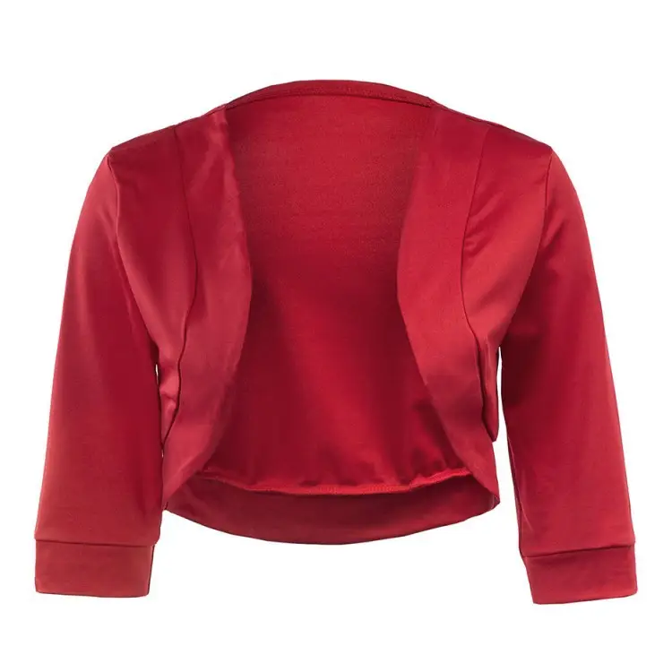 Women's Black Cardigan Short Coat Plus Size Solid Color - Image 35