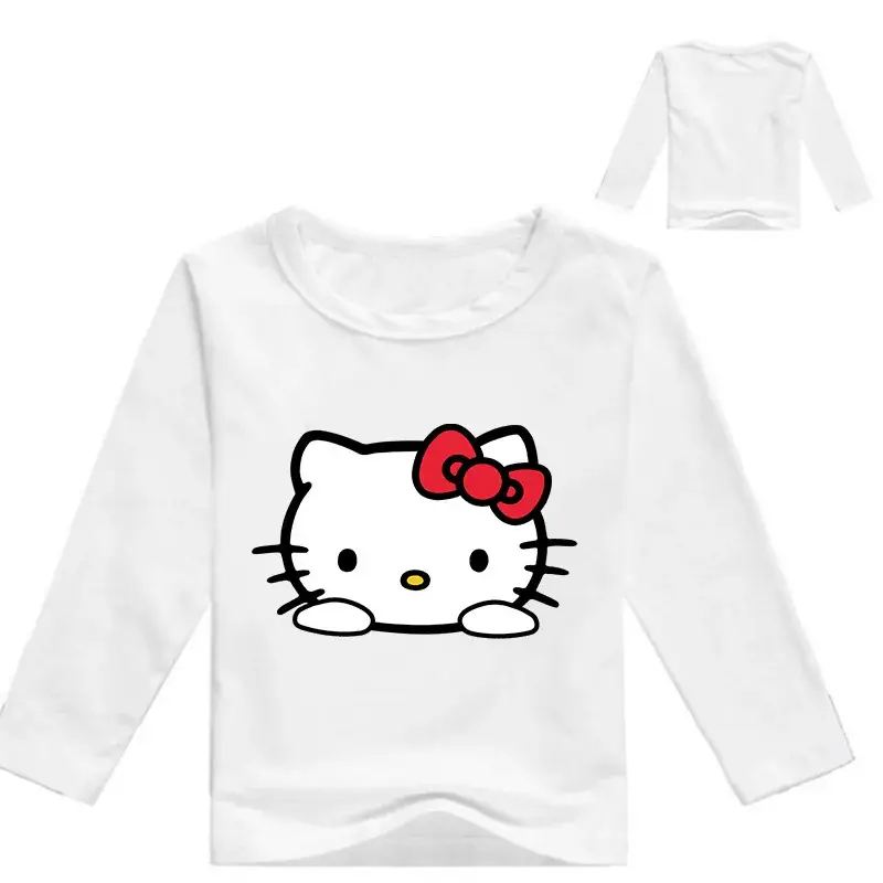 Hello Kitty Long Sleeve Yellow T-Shirt for Girls — feature 2