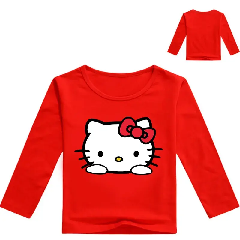 Hello Kitty Long Sleeve Yellow T-Shirt for Girls — feature 5