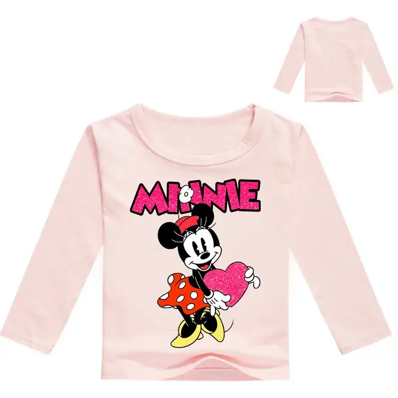 Minnie Mouse Yellow Long Sleeve Raglan Top — feature 3