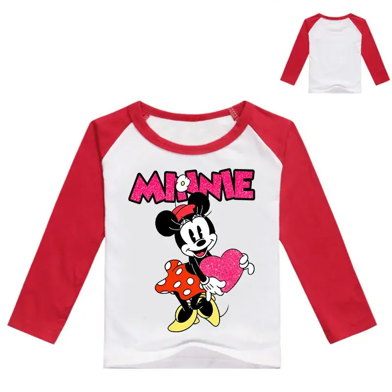 Minnie Mouse Yellow Long Sleeve Raglan Top — feature 9