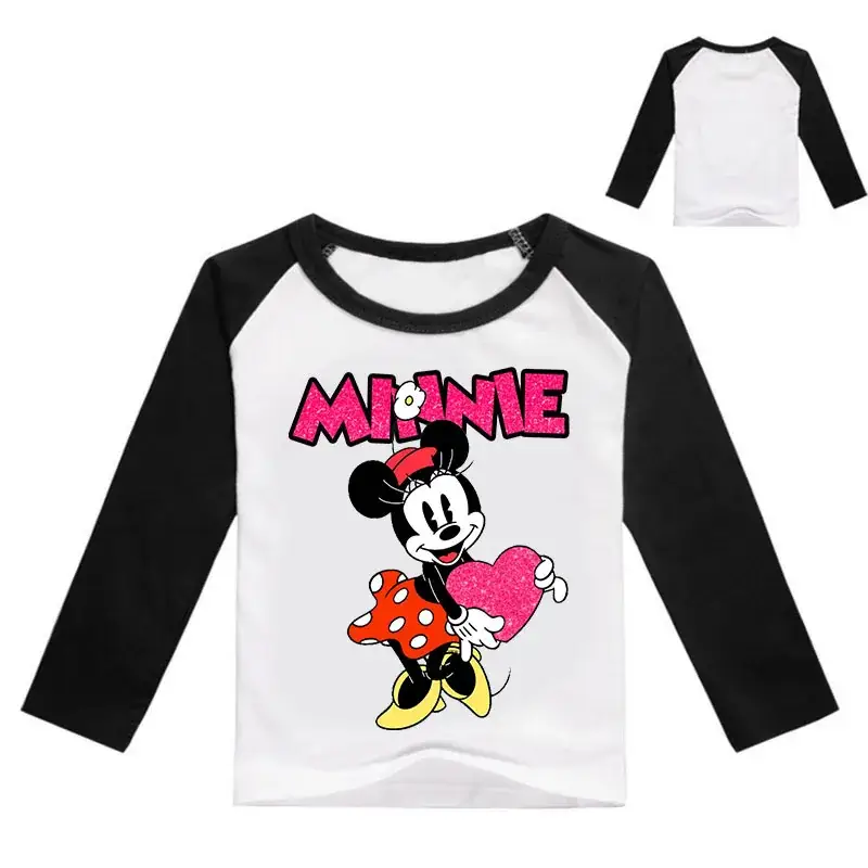 Minnie Mouse Yellow Long Sleeve Raglan Top - Image 10