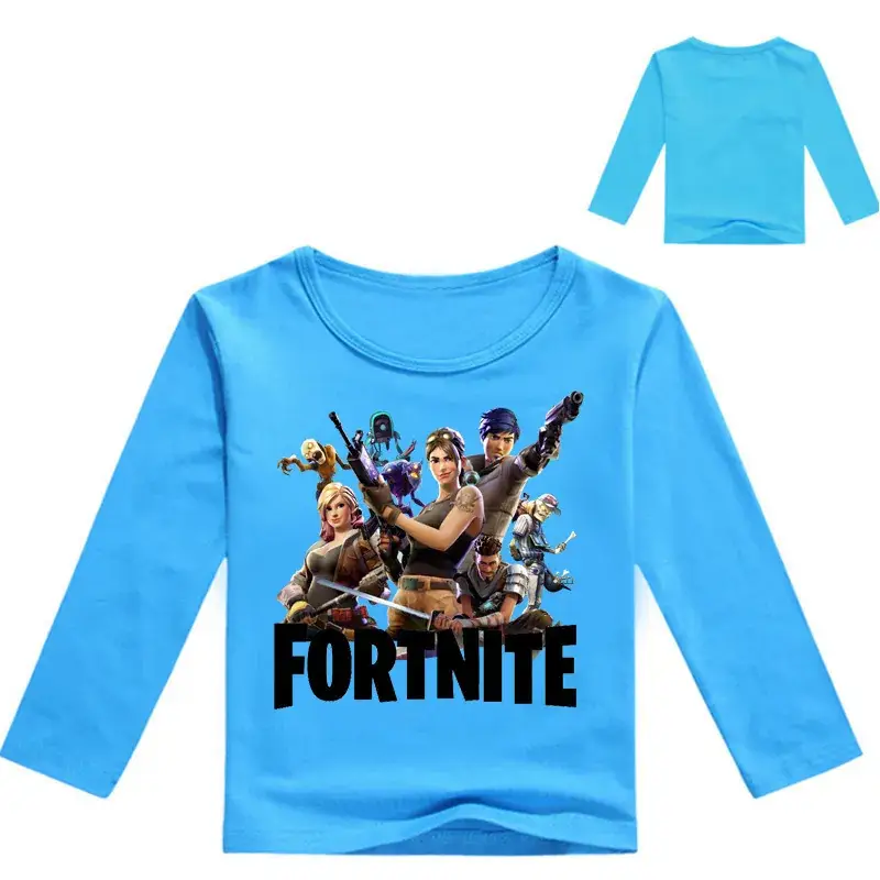 Fortnite Printed Long Sleeve T-Shirt for Kids Gray - Image 15