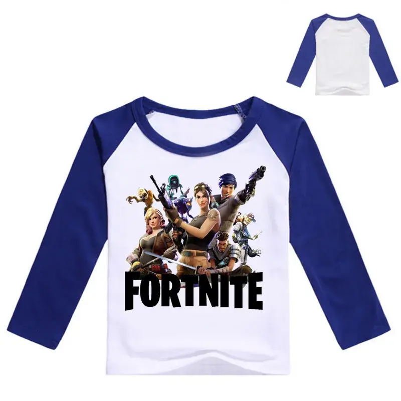 Fortnite Printed Long Sleeve T-Shirt for Kids Gray - Image 17