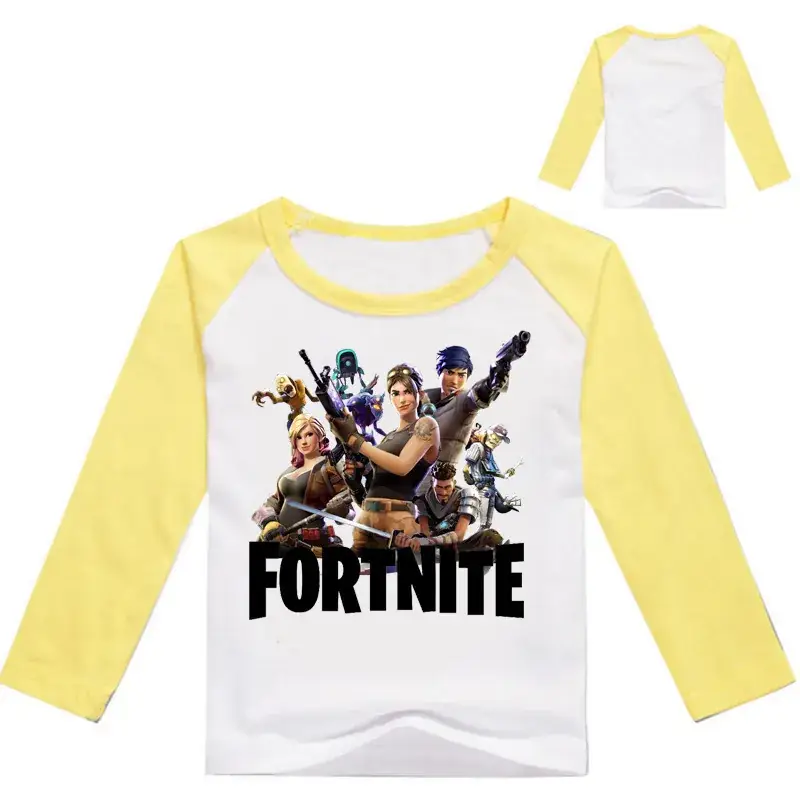 Fortnite Printed Long Sleeve T-Shirt for Kids Gray - Image 11