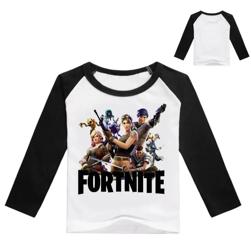 Fortnite Printed Long Sleeve T-Shirt for Kids Gray - Image 12