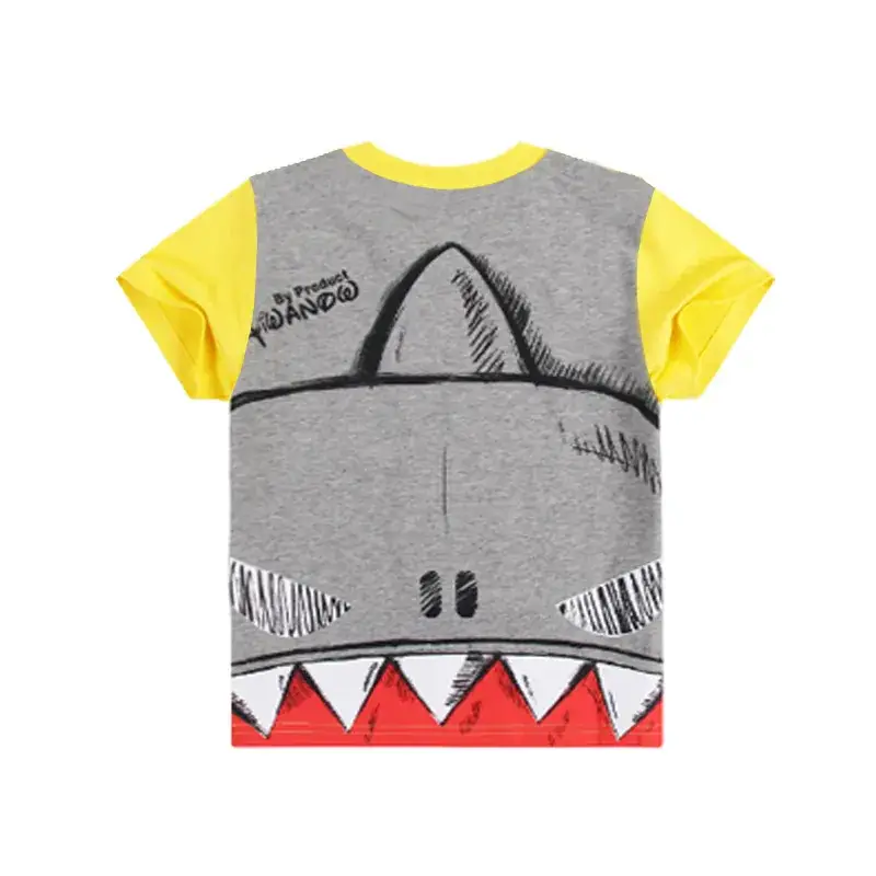 Children's Yellow Shark T-Shirt Q003 — feature 4