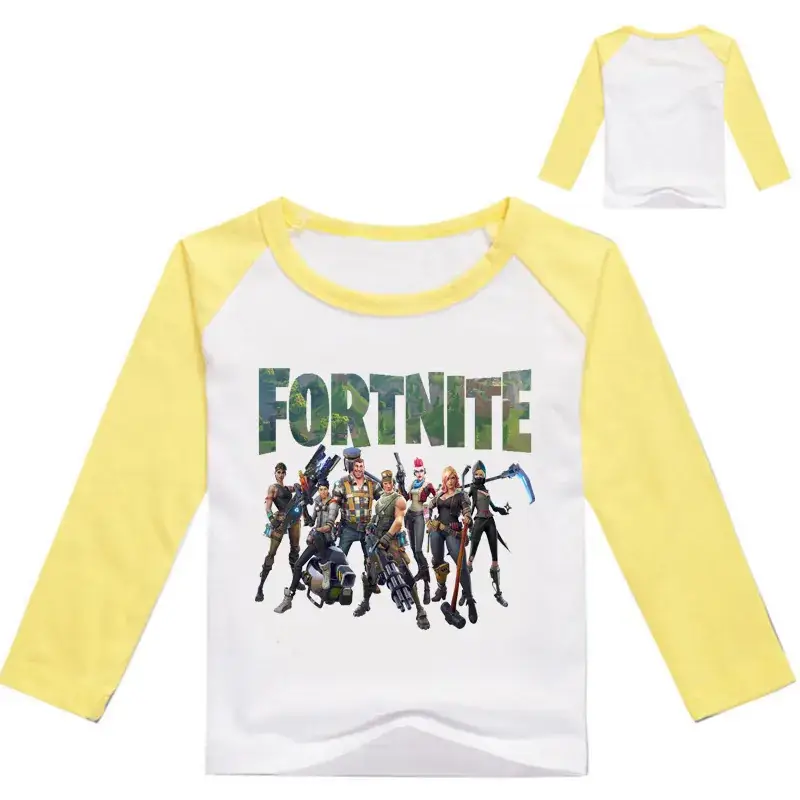 Fortnite Printed Long Sleeve T-Shirt for Kids Blue White - Image 12