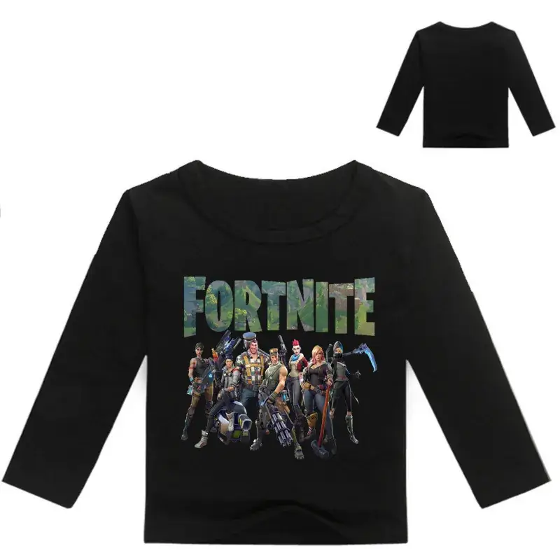 Fortnite Printed Long Sleeve T-Shirt for Kids Blue White - Image 7