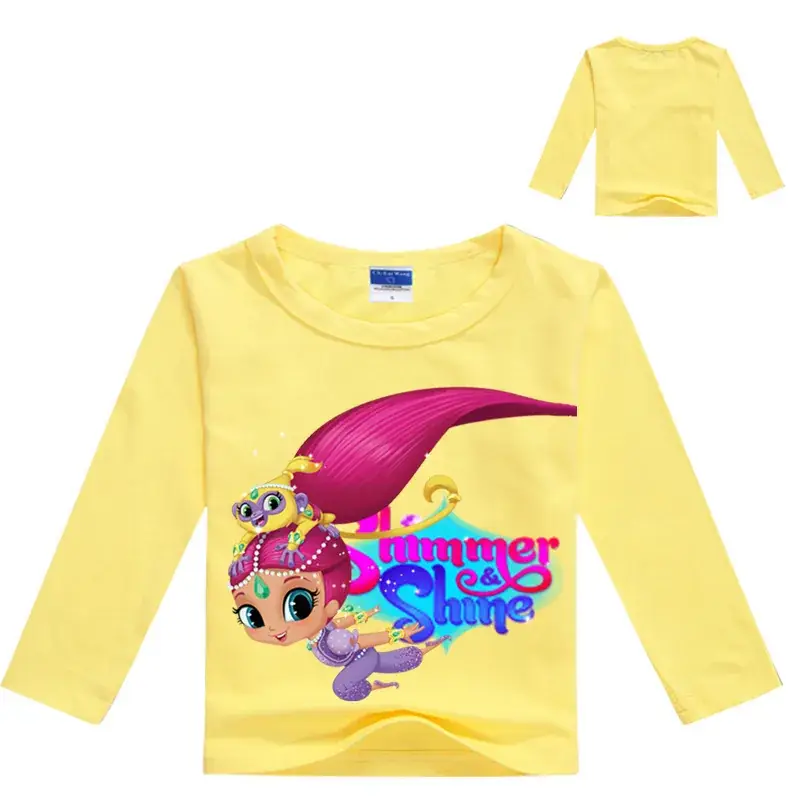 Girls Printed Long Sleeve T-Shirts 7632 - Image 3