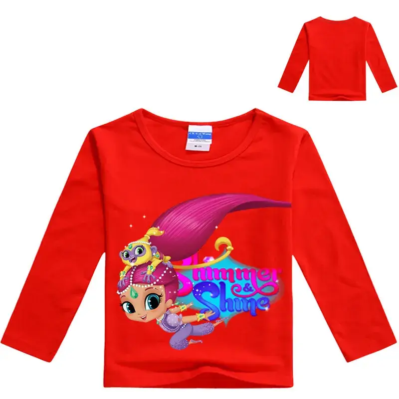 Girls Printed Long Sleeve T-Shirts 7632 - Image 4