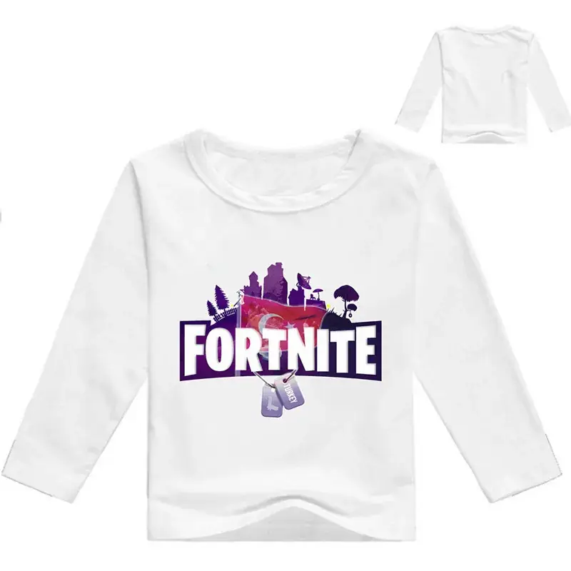 Fortnite Printed Long Sleeve T-Shirt for Girls Purple — feature 13