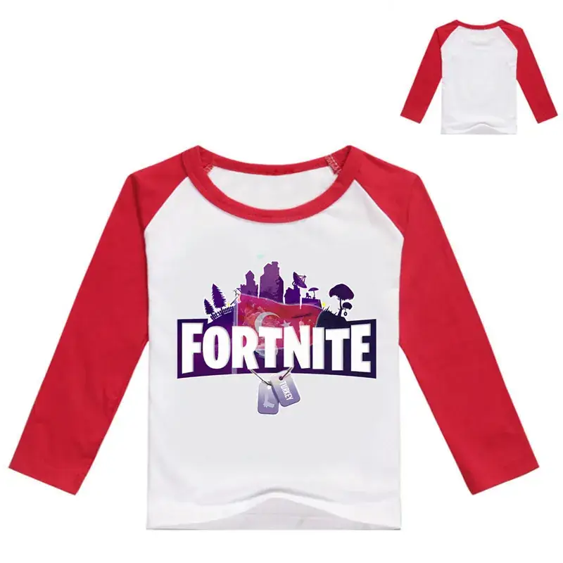 Fortnite Printed Long Sleeve T-Shirt for Girls Purple — feature 2