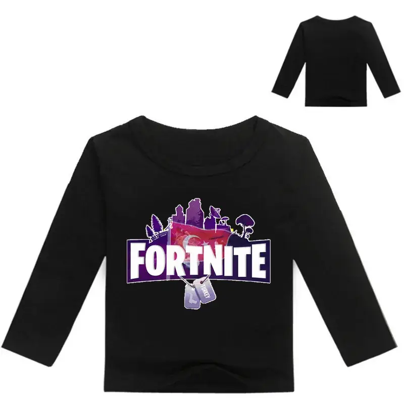 Fortnite Printed Long Sleeve T-Shirt for Girls Purple — feature 7