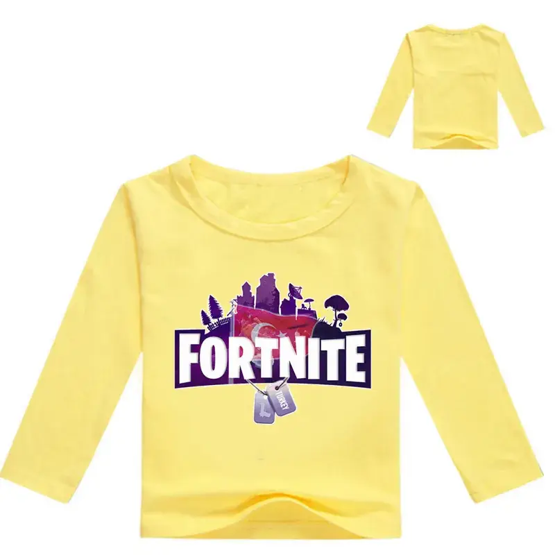 Fortnite Printed Long Sleeve T-Shirt for Girls Purple - Image 3
