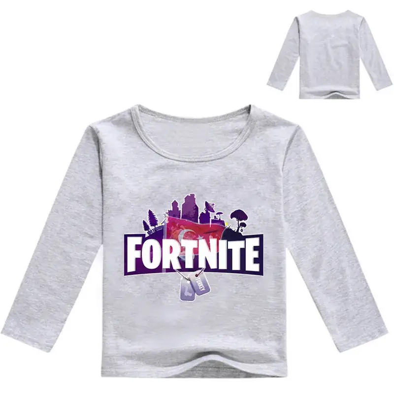 Fortnite Printed Long Sleeve T-Shirt for Girls Purple - Image 6