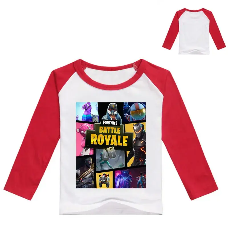 Kids Korean Graphic Long Sleeve T-Shirt Black White — feature 2