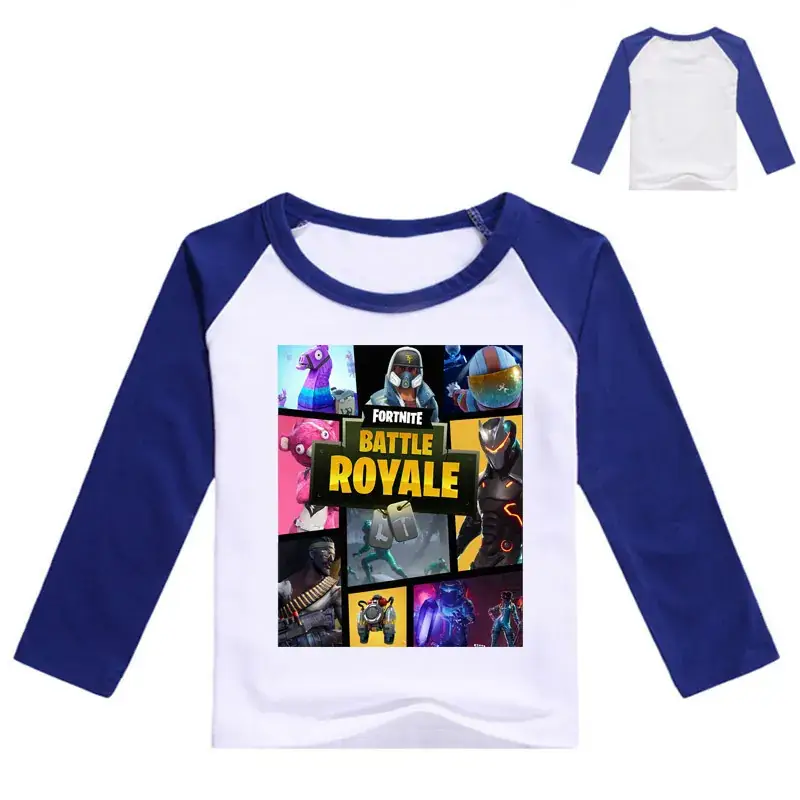 Kids Korean Graphic Long Sleeve T-Shirt Black White — feature 4