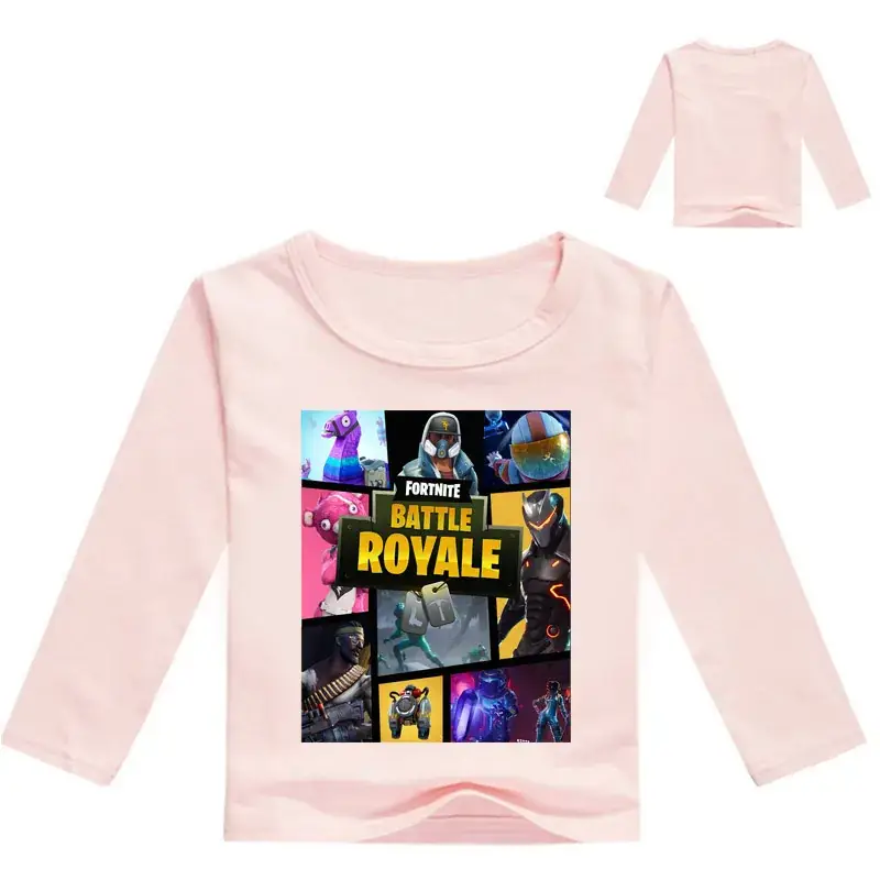 Kids Korean Graphic Long Sleeve T-Shirt Black White — feature 7