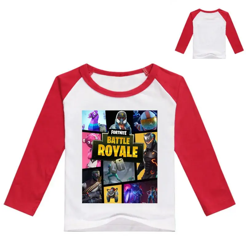 Kids Korean Graphic Long Sleeve T-Shirt Black White - Image 8