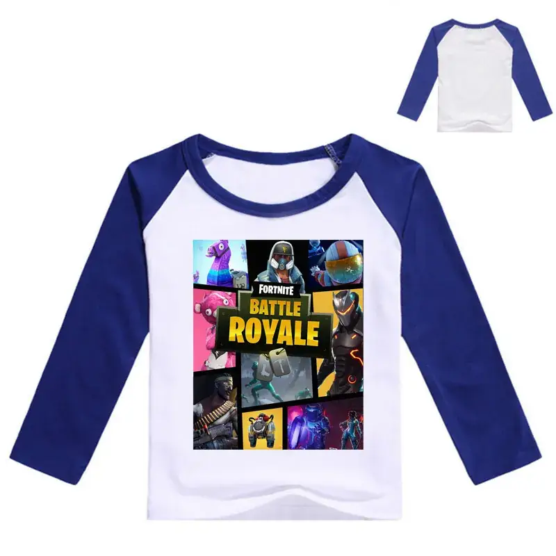 Kids Korean Graphic Long Sleeve T-Shirt Black White - Image 9