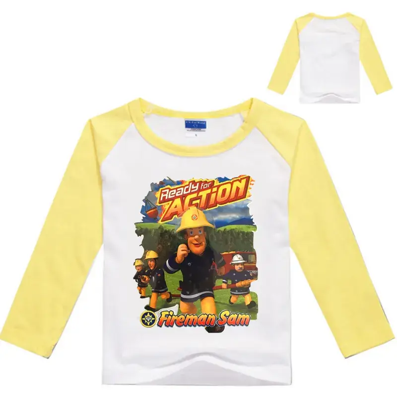 2017 Kids Long Sleeve T-Shirt Adventure Print Blue White - Image 8