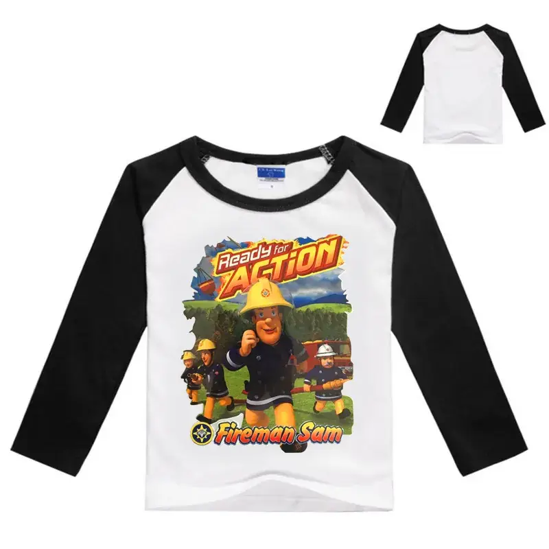 2017 Kids Long Sleeve T-Shirt Adventure Print Blue White — feature 3