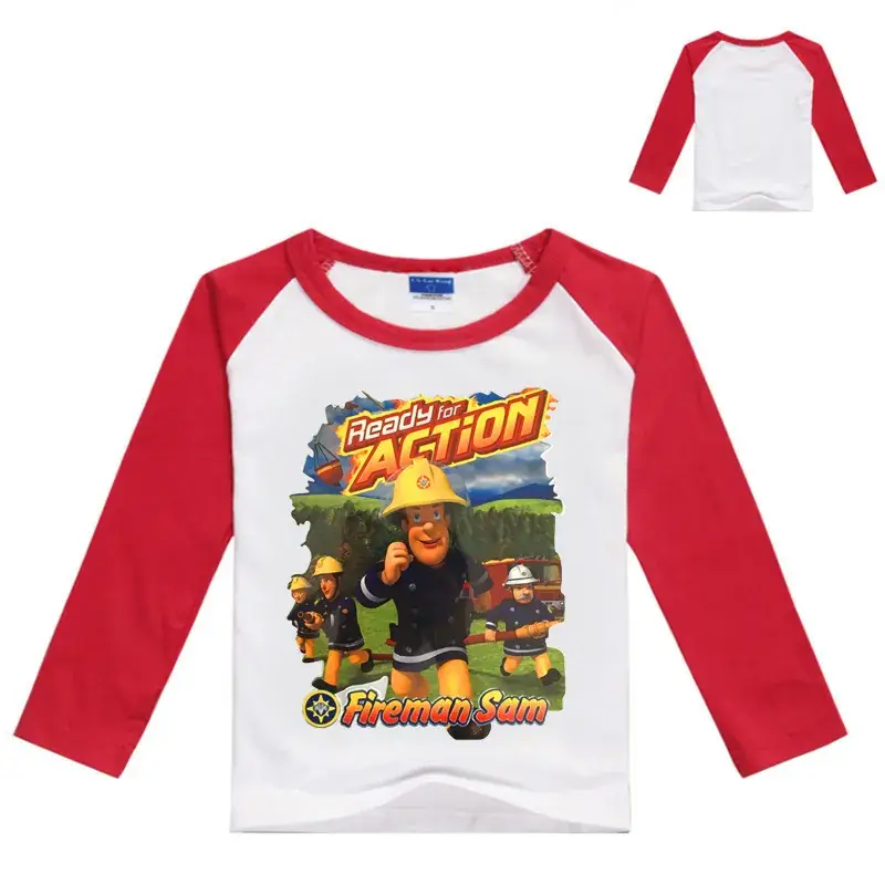 2017 Kids Long Sleeve T-Shirt Adventure Print Blue White — feature 4
