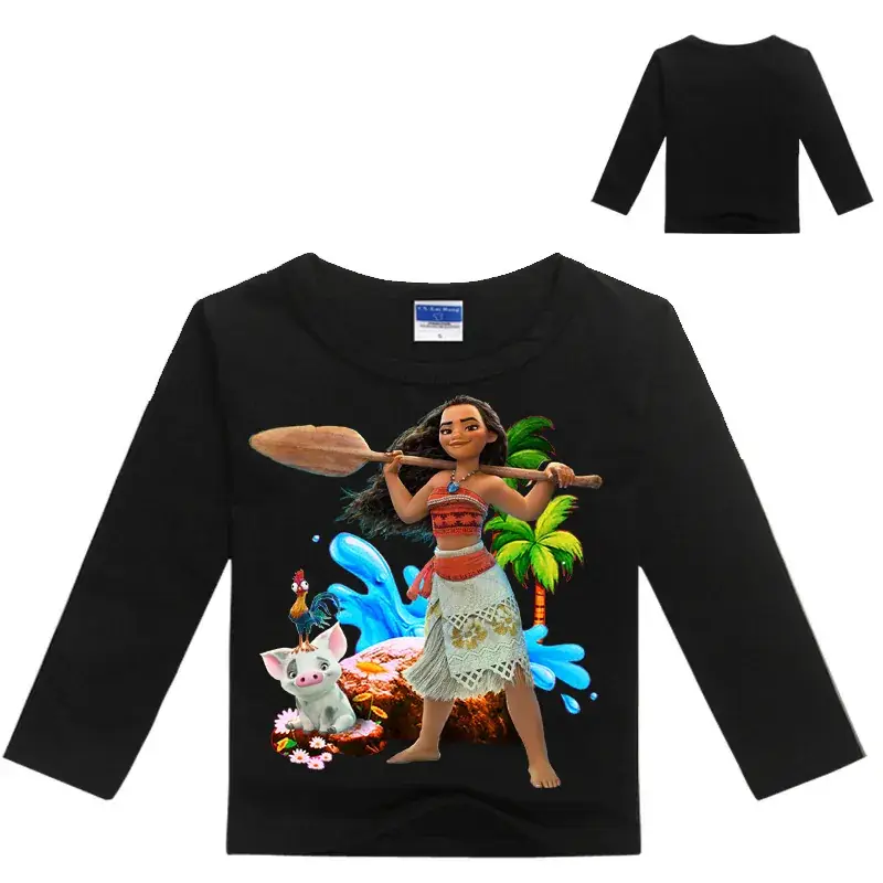 Children's Long Sleeve Printed T-Shirt White 7601 — feature 9