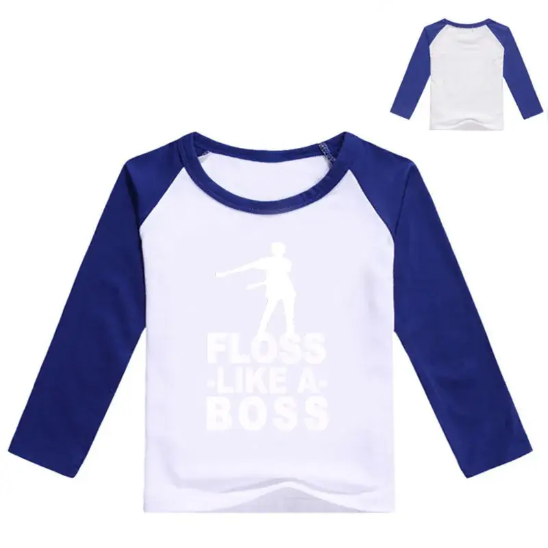 White Printed Long Sleeve T-Shirt for Kids with Graphic Design — feature 3