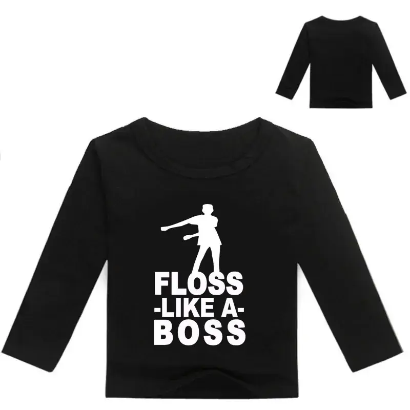 White Printed Long Sleeve T-Shirt for Kids with Graphic Design - Image 6